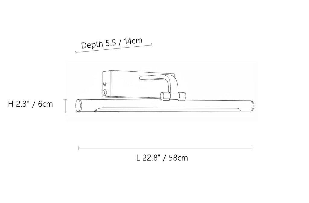 Brillan Frame Rechargeable Wall Light
