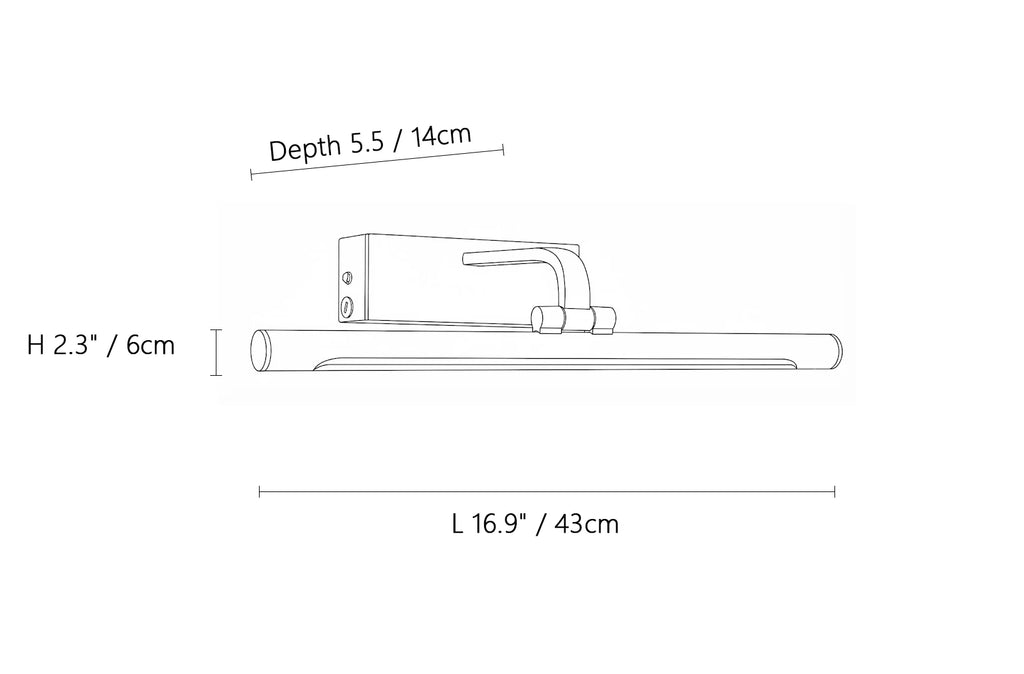 Brillan Frame Rechargeable Wall Light