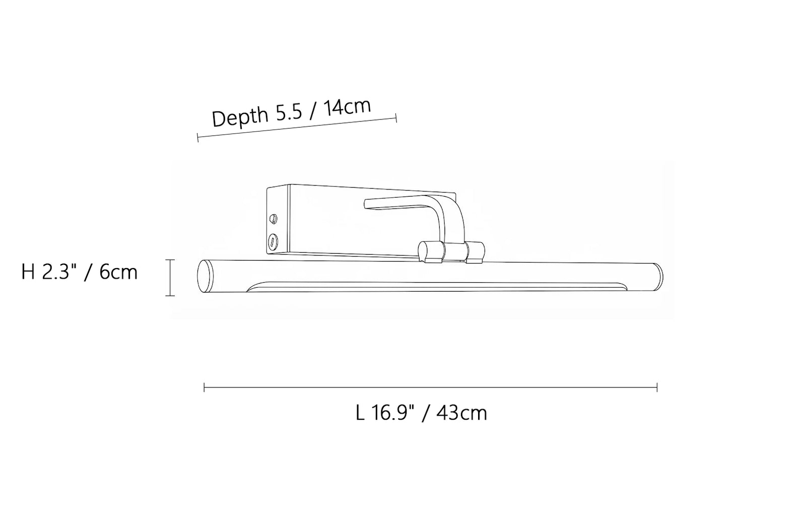Brillan Frame Rechargeable Wall Light