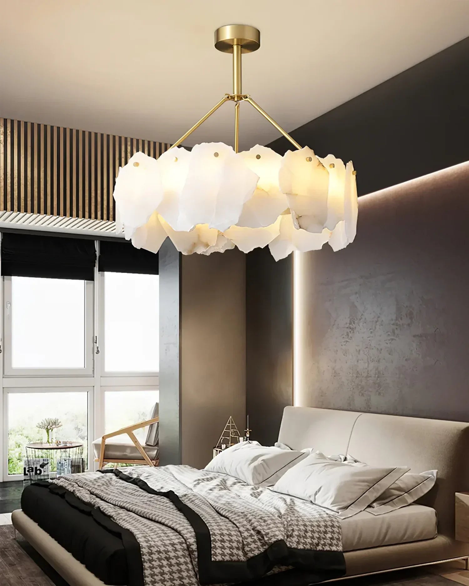 Burton Alabaster Chandelier