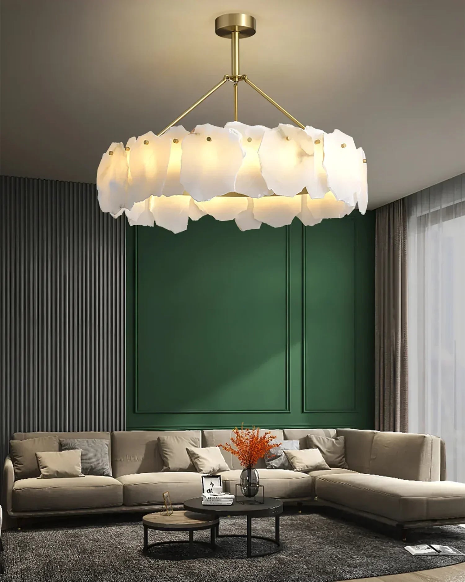 Burton Alabaster Chandelier