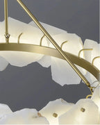 Close Up View of Brass Ring Frame and Suspension Hardware
