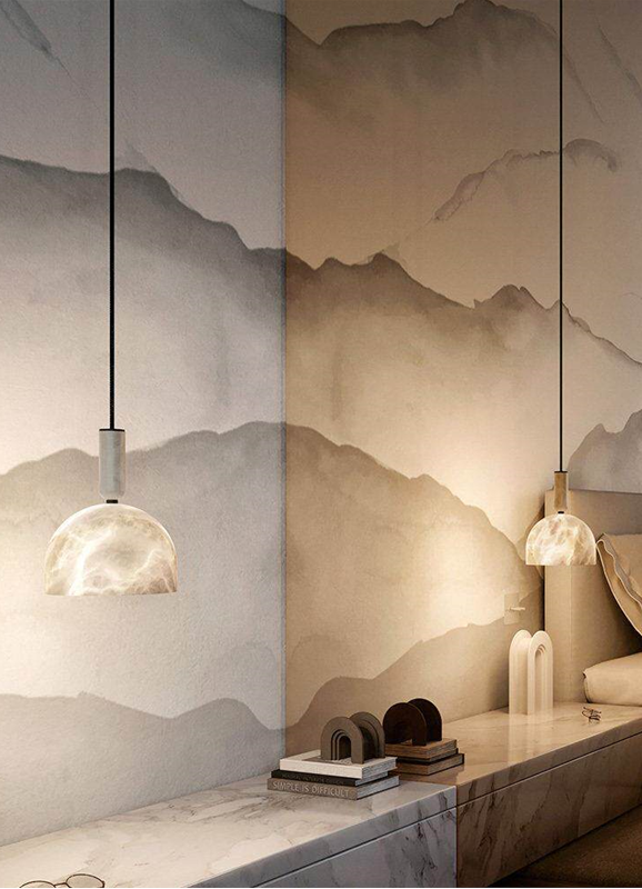 Cairo Dome Alabaster Pendant Light