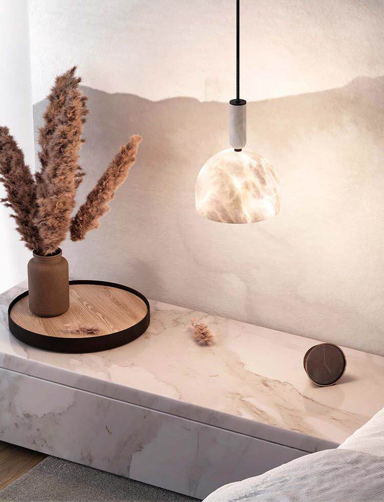 Cairo Dome Alabaster Pendant Light