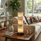 Calla Alabaster Stacking Table Lamp
