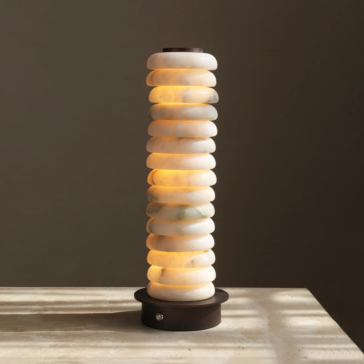 Calla Alabaster Stacking Table Lamp