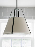 Suspension lanterne en tissu Callista