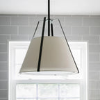 Suspension lanterne en tissu Callista