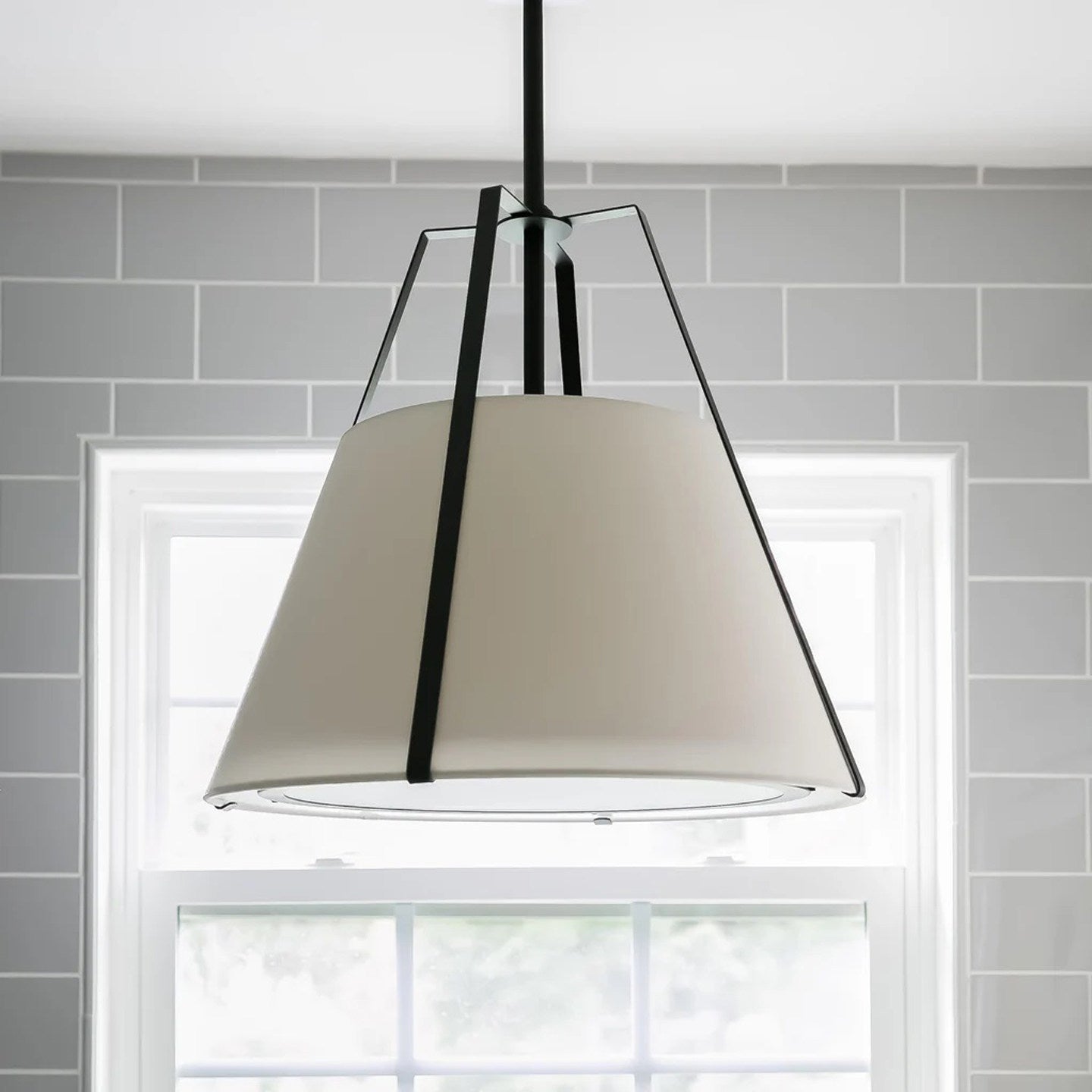 Callista Fabric Lantern Pendant Lamp