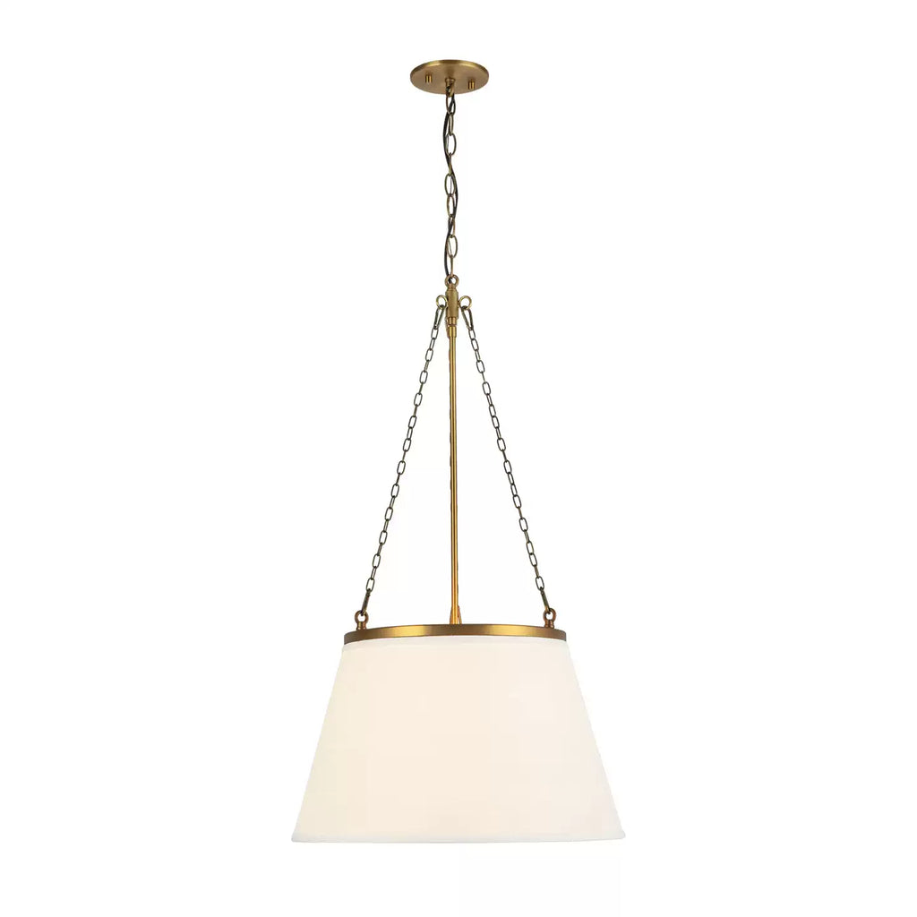 Callista Fabric Tapered Pendant Lamp