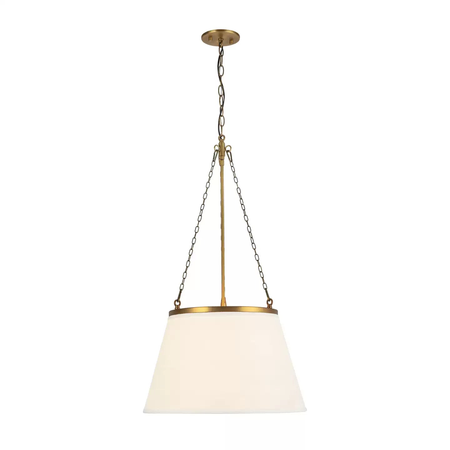 Callista Fabric Tapered Pendant Lamp