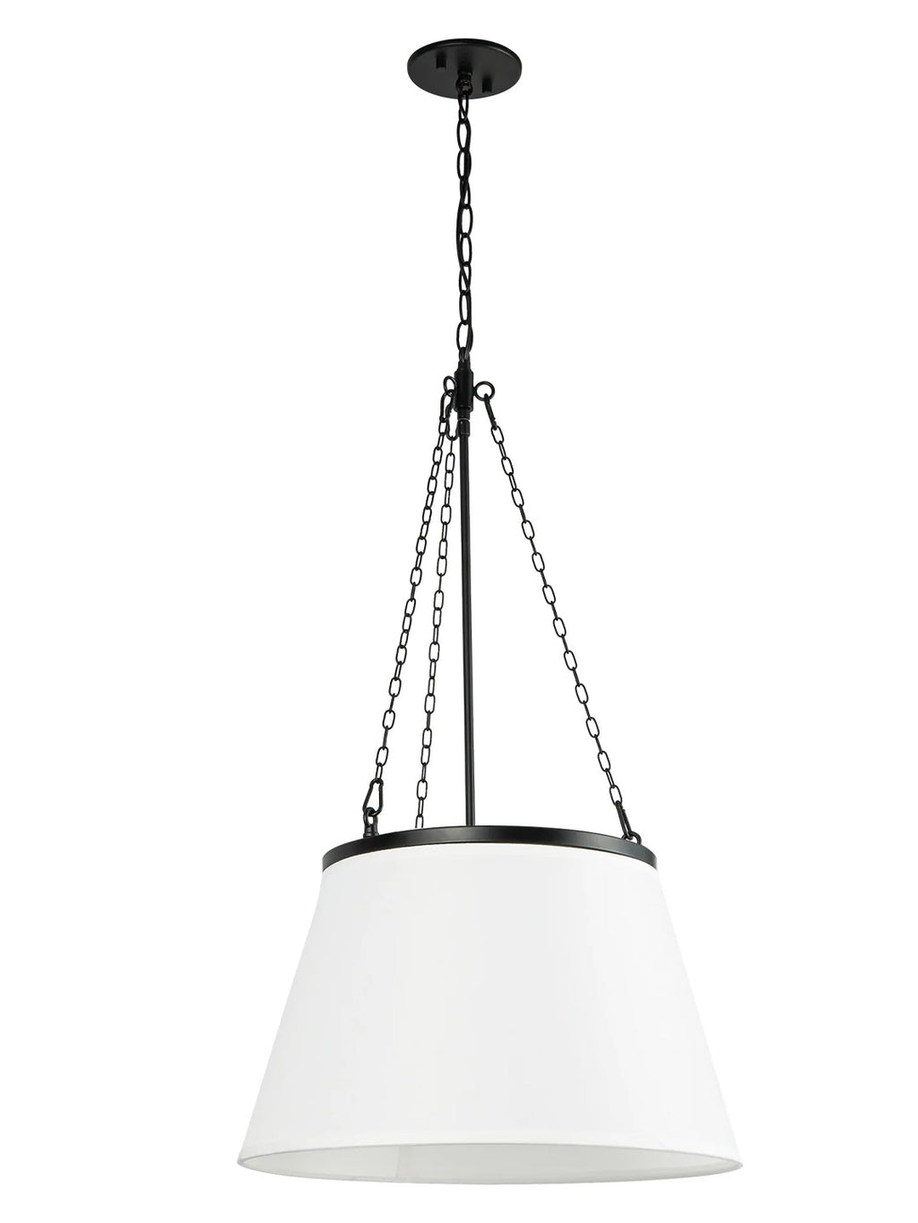 Callista Fabric Tapered Pendant Lamp