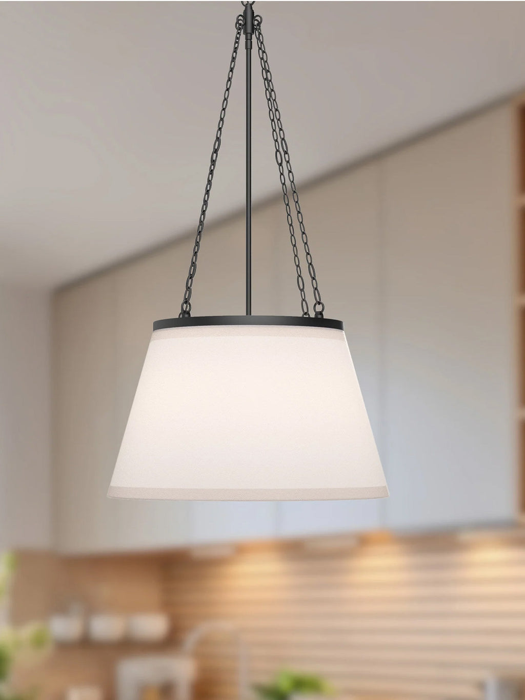 Callista Fabric Tapered Pendant Lamp