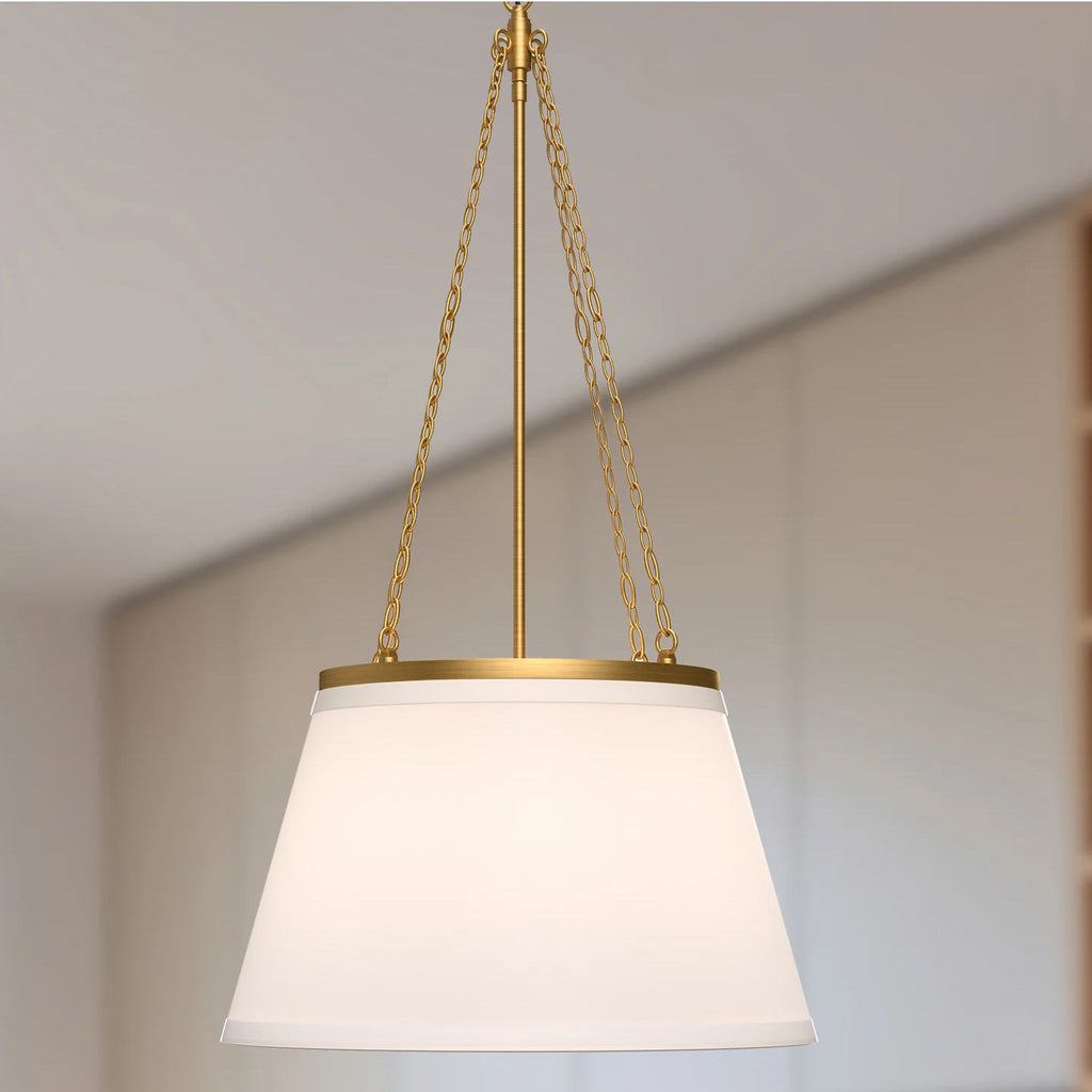 Callista Fabric Tapered Pendant Lamp