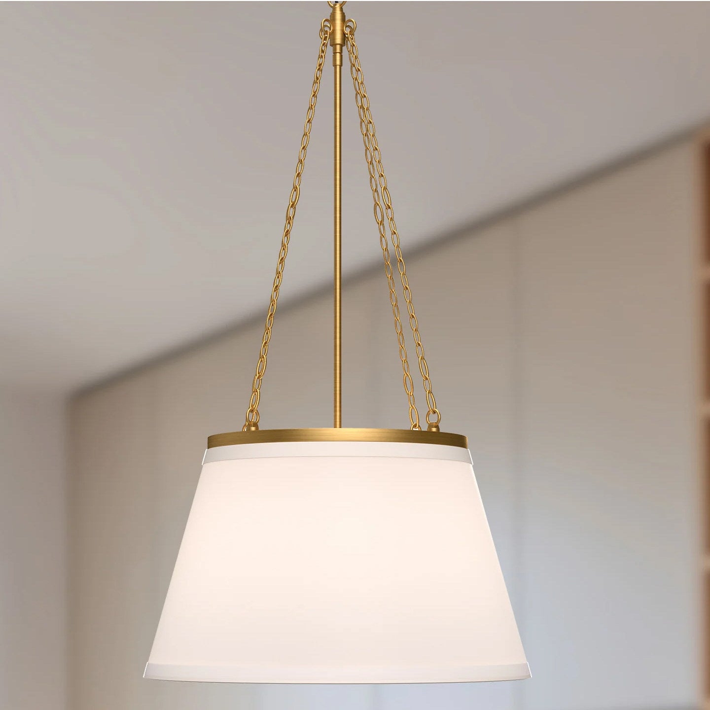 Callista Fabric Tapered Pendant Lamp