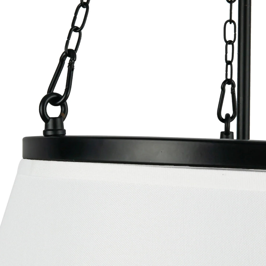 Callista Fabric Tapered Pendant Lamp