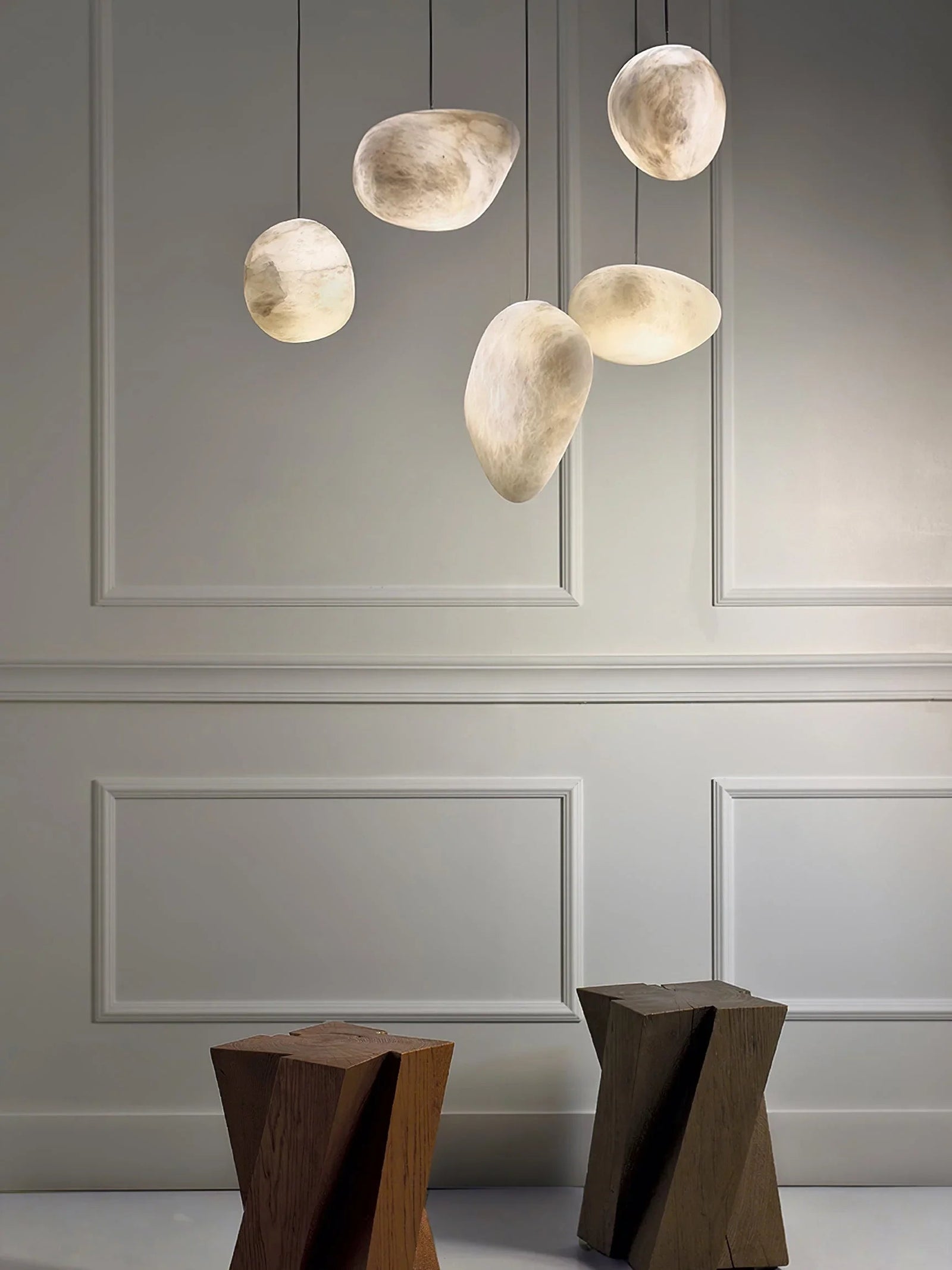 Galet Alabaster Pendelleuchte