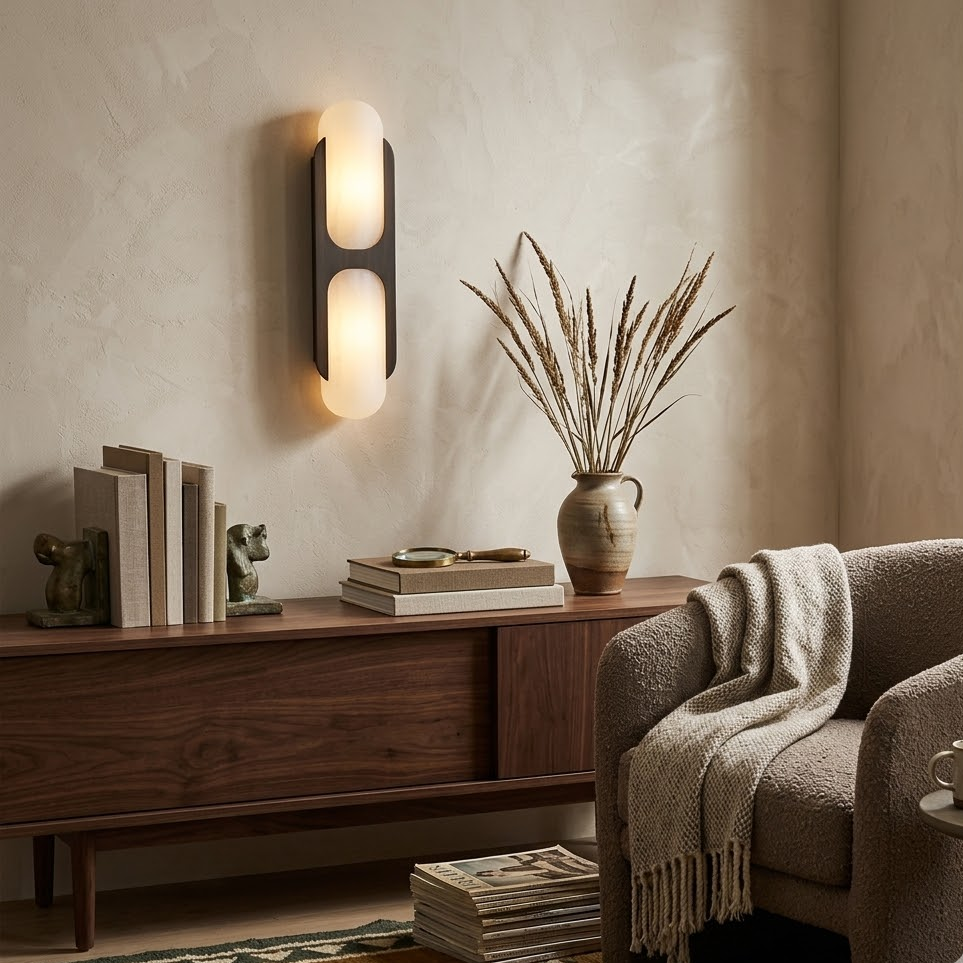 Capsule Alabaster Wall Light