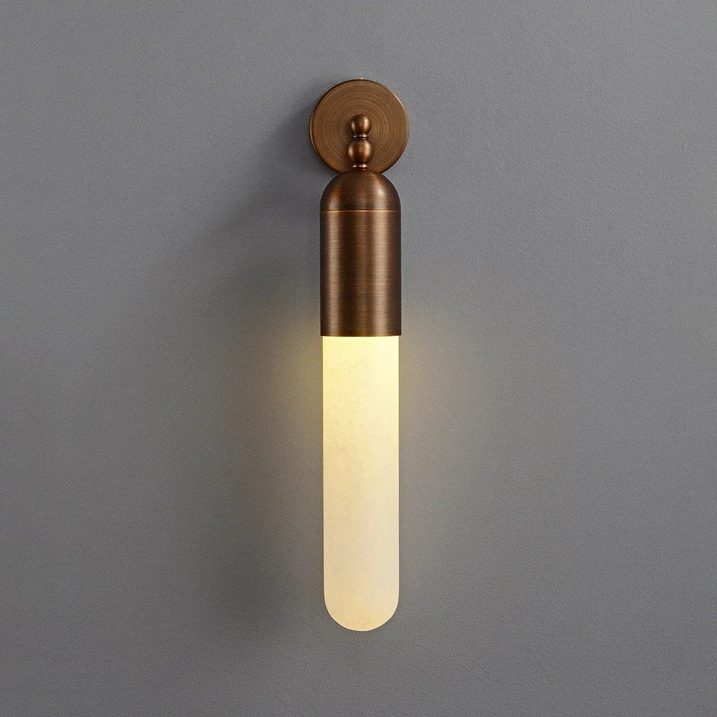 Capsule Linear Alabaster Wall Sconce
