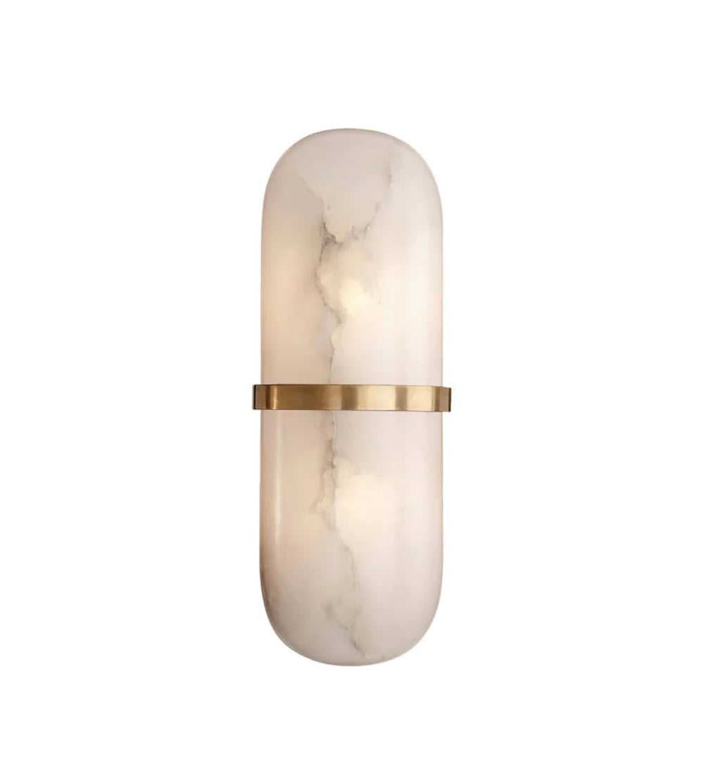 Capsule Alabaster Sconce