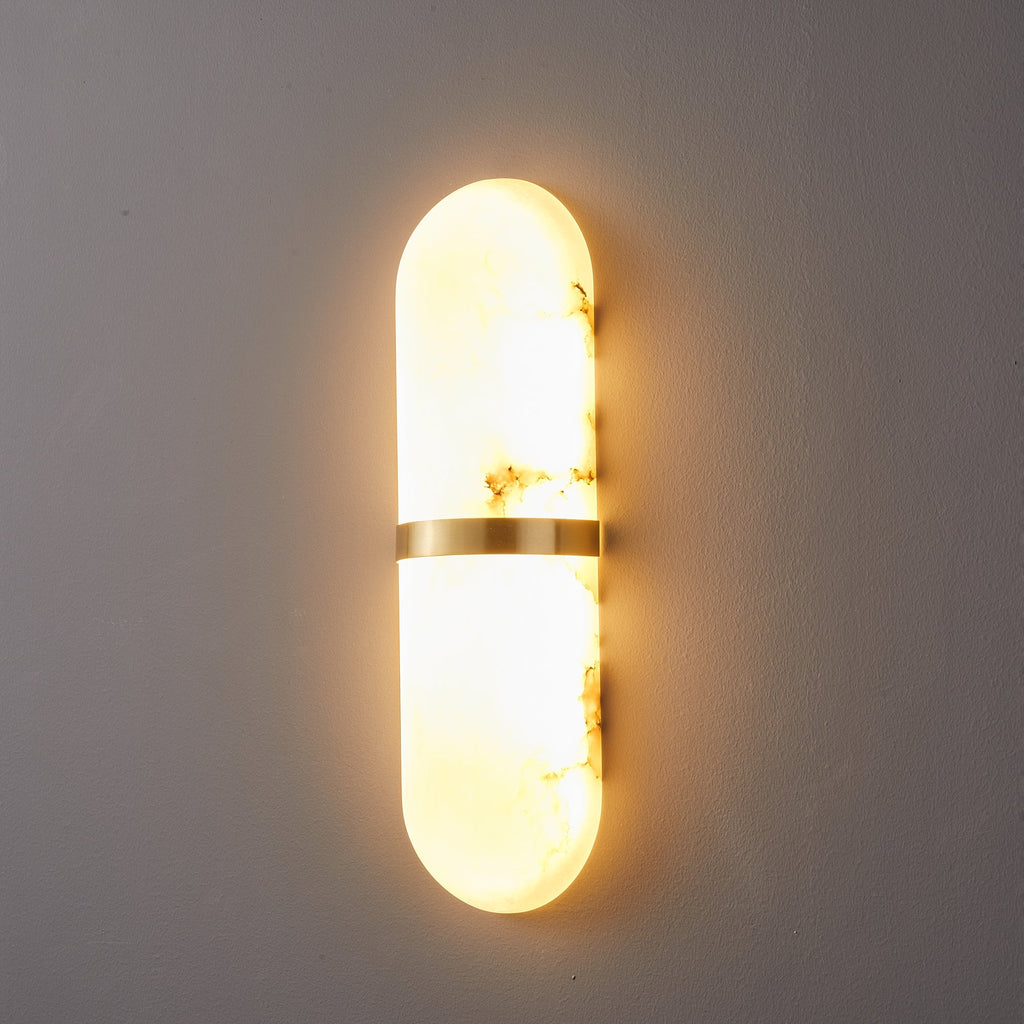 Capsule Alabaster Sconce
