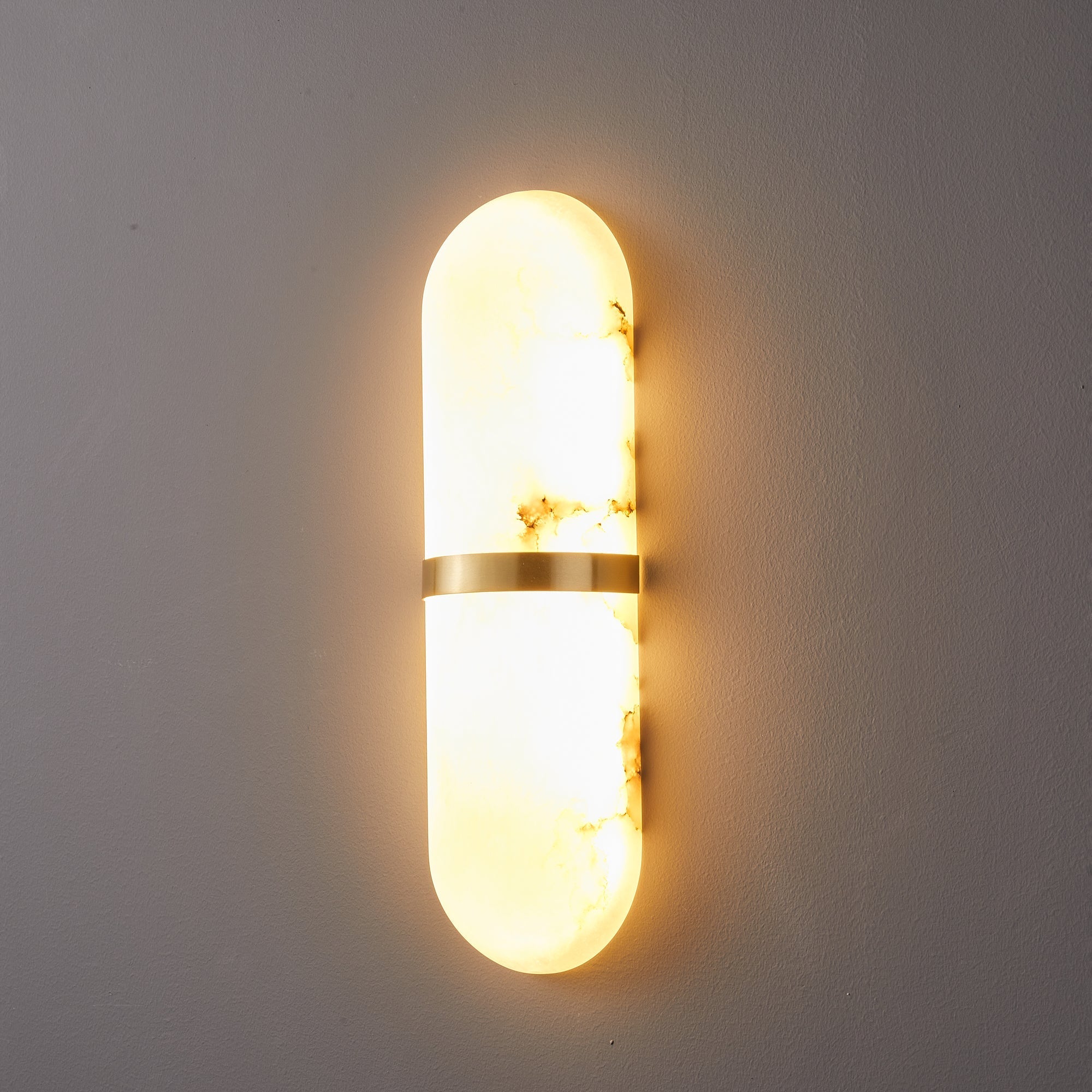 Capsule Alabaster Sconce