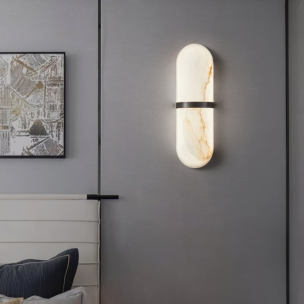 Capsule Alabaster Sconce