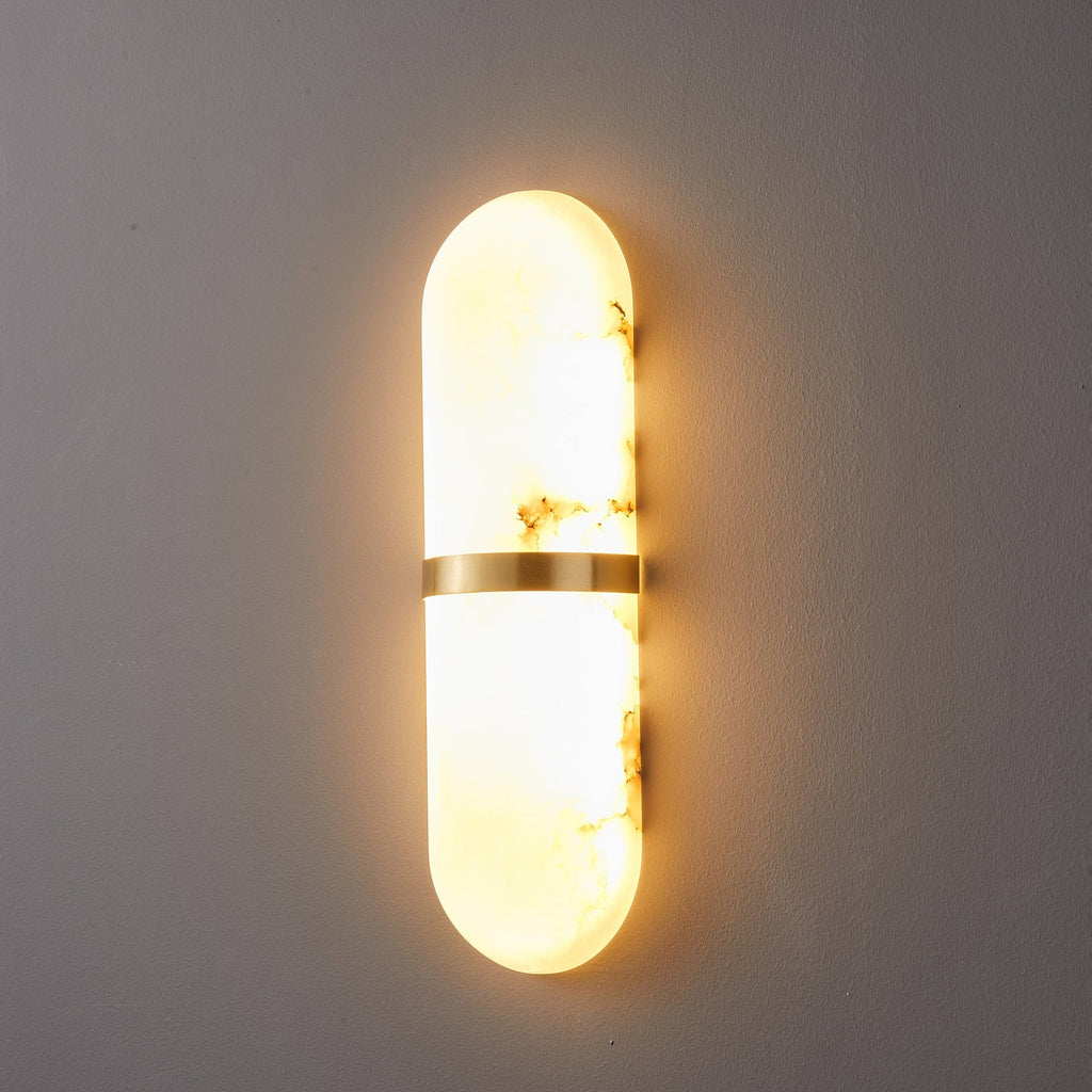 Capsule Alabaster Sconce