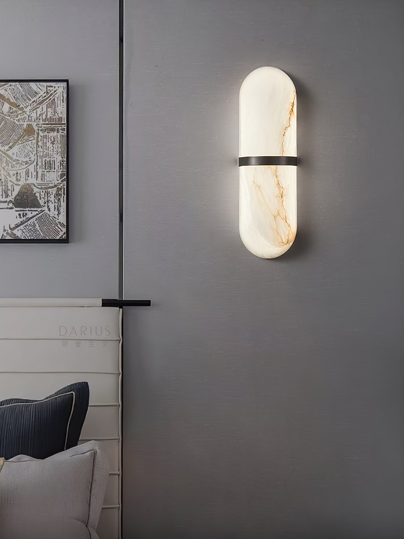Capsule Alabaster Sconce