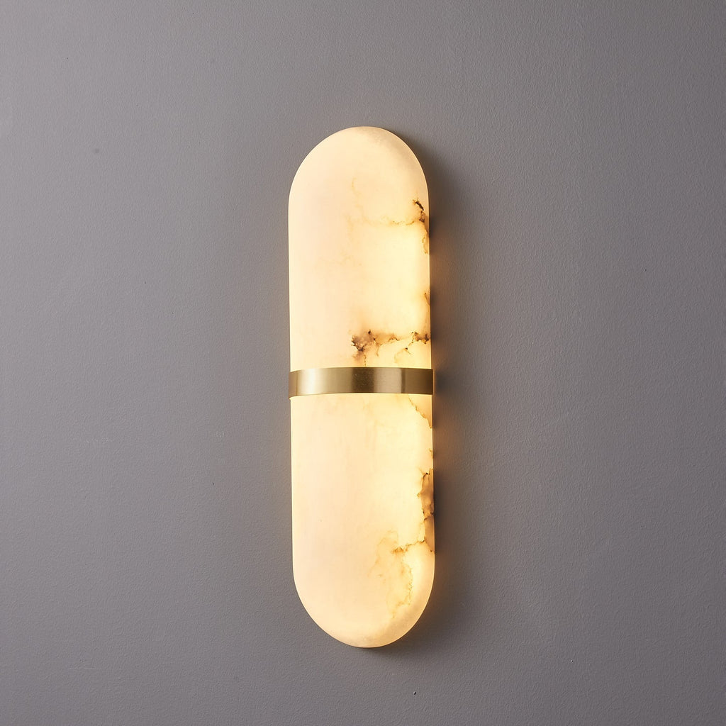 Capsule Alabaster Sconce