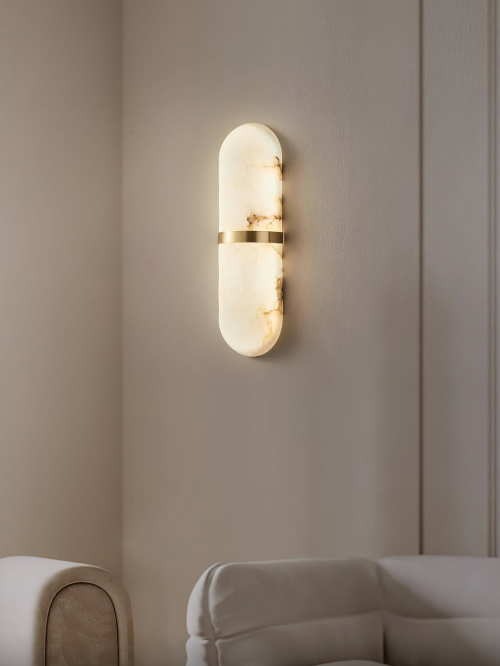 Capsule Alabaster Sconce