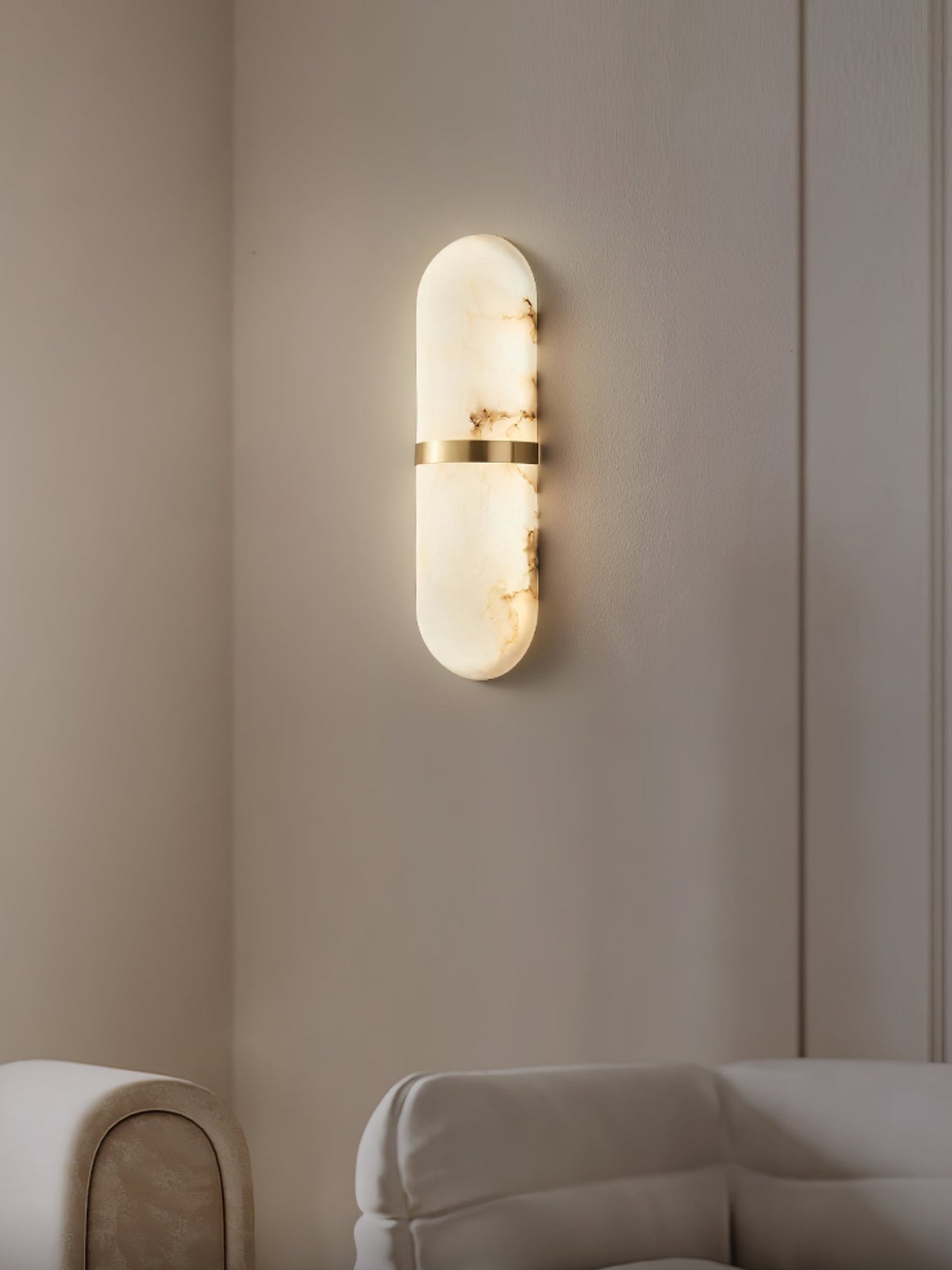 Capsule Alabaster Sconce