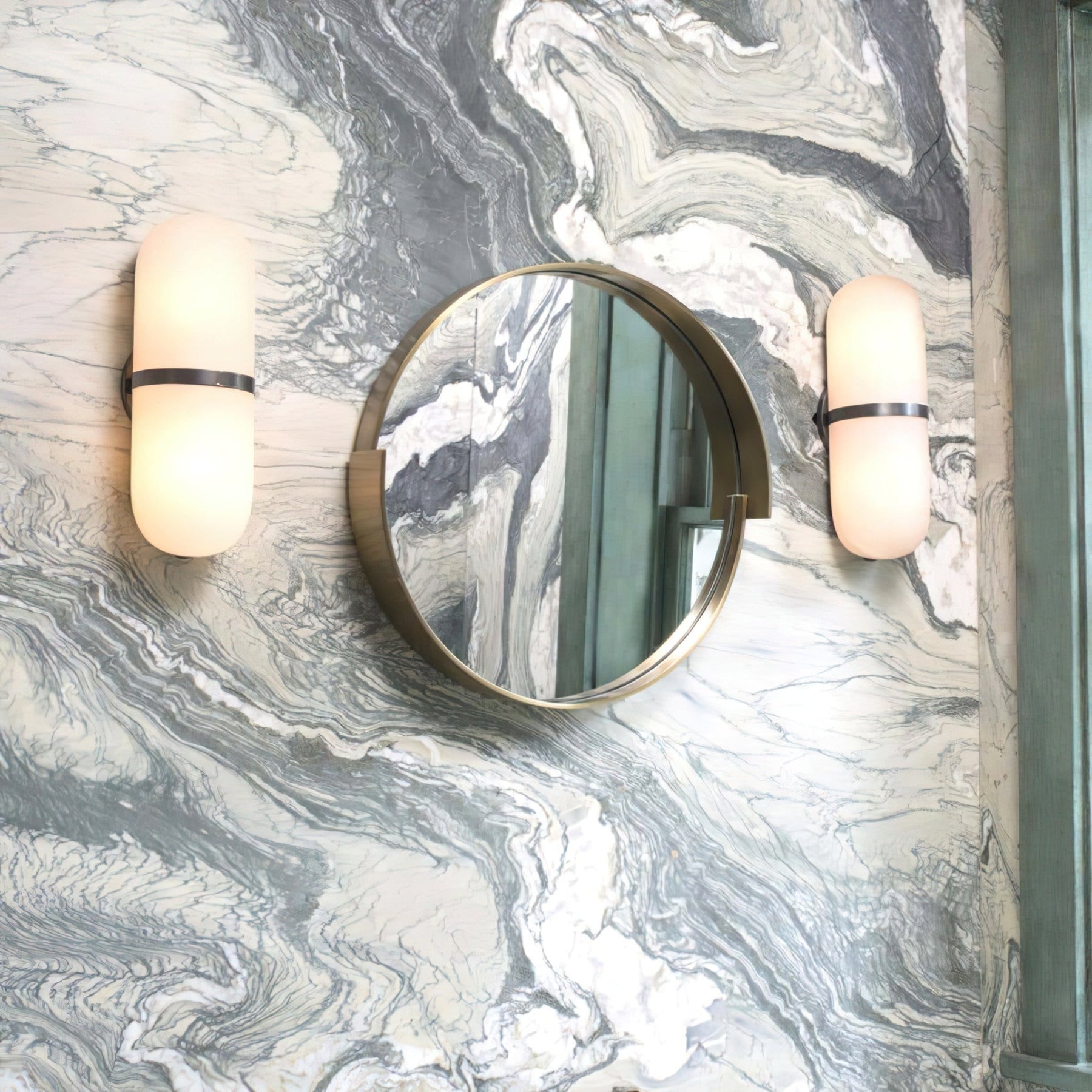 Capsule Alabaster Sconce