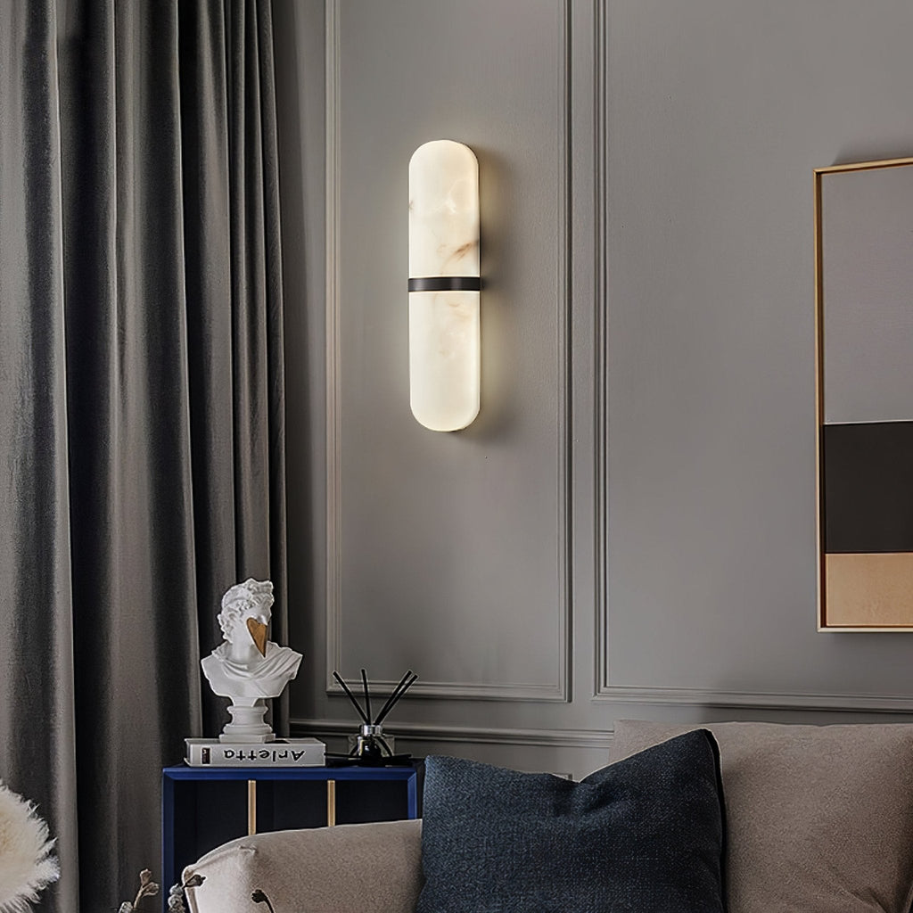 Capsule Alabaster Sconce