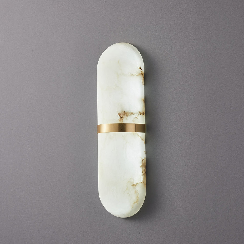 Capsule Alabaster Sconce