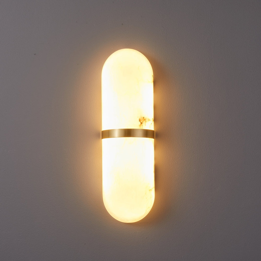 Capsule Alabaster Sconce