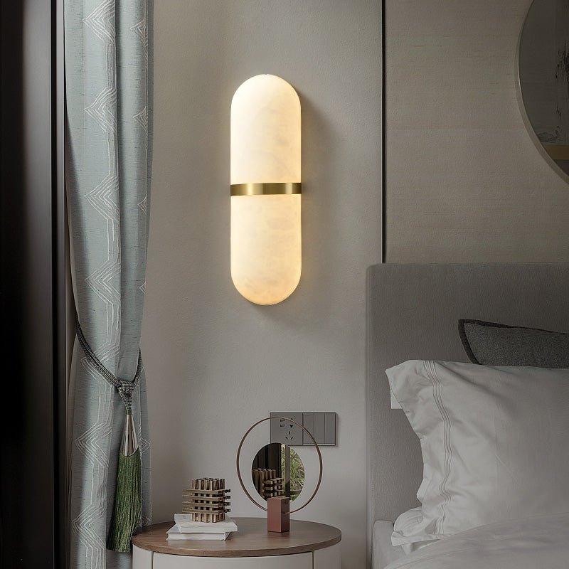 Capsule Alabaster Sconce