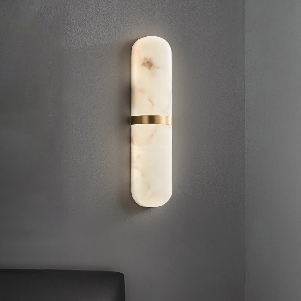 Capsule Alabaster Sconce