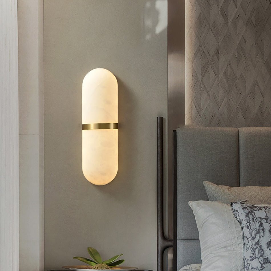 Capsule Alabaster Sconce