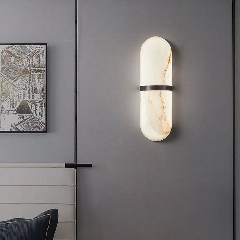 Capsule Alabaster Sconce