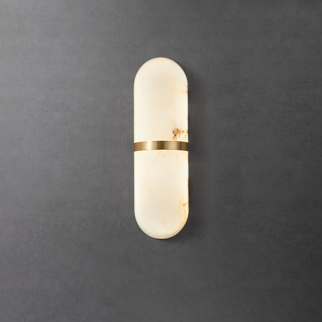 Capsule Alabaster Sconce
