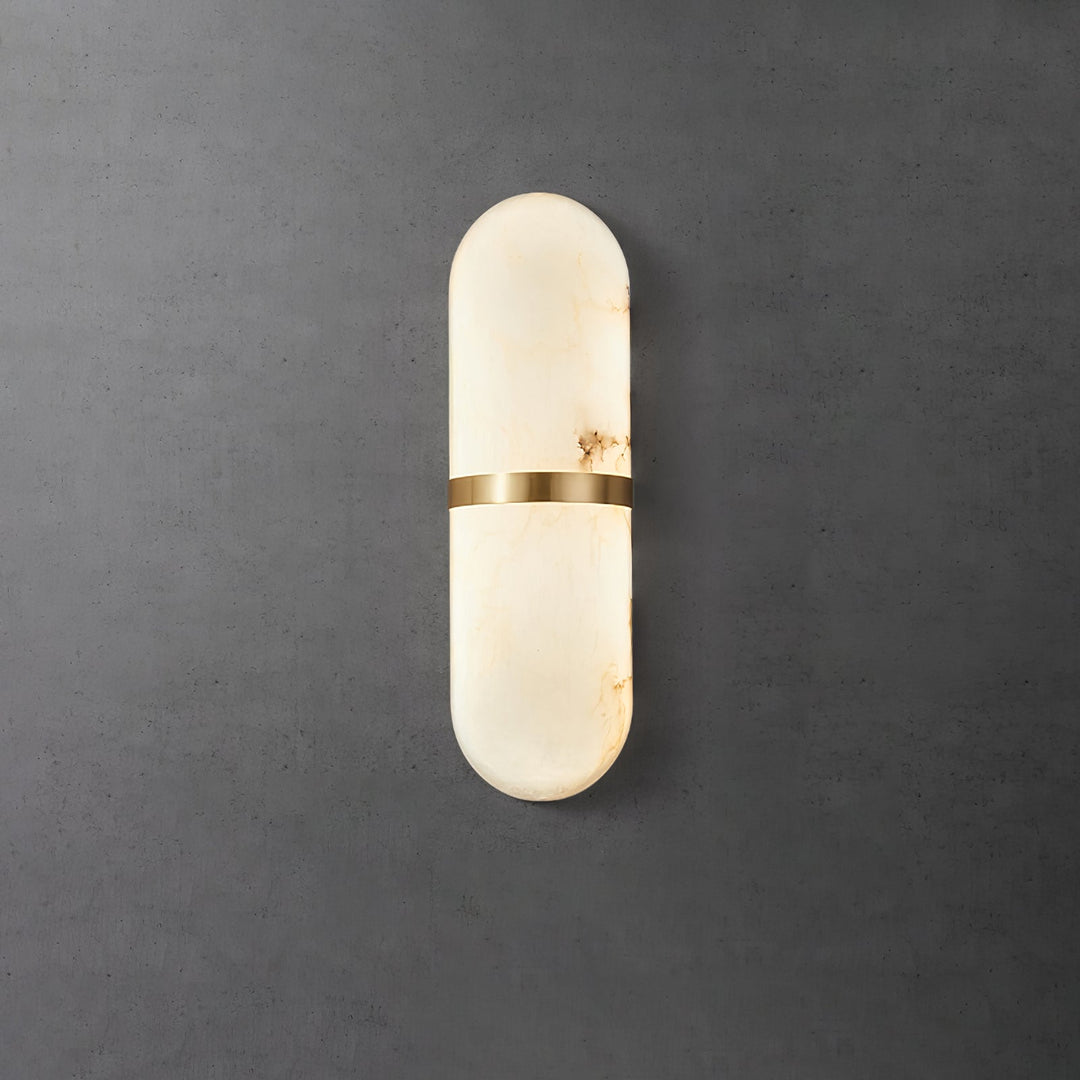 Capsule Alabaster Sconce