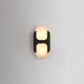 Illuminated Modern Short Alabaster Wall Sconce Studio Display