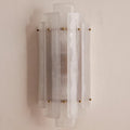 Illuminated Modern Tiered Art Glass Wall Sconce Studio Display