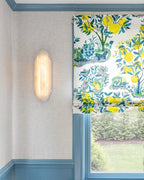 Modern Tiered Alabaster Art Glass Wall Sconce in Bright Interior