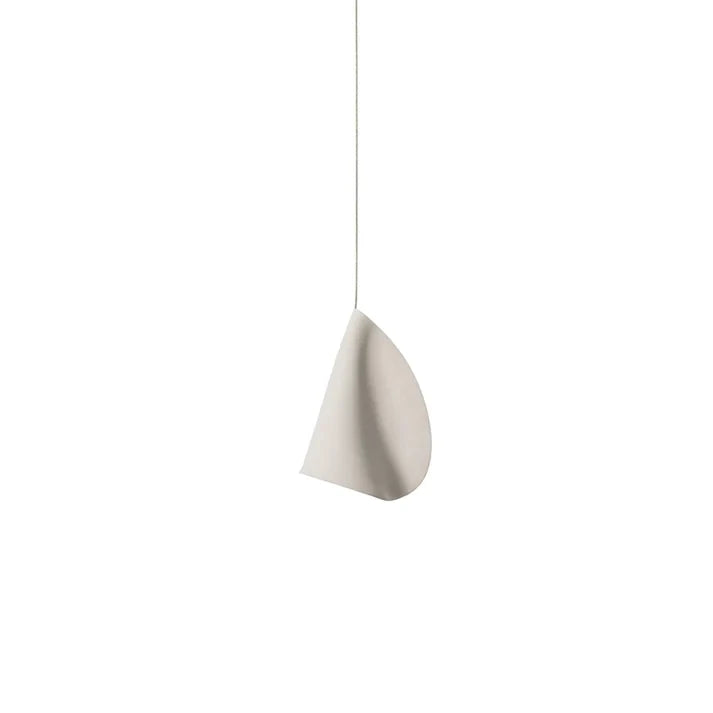 Single Light Porcelain Cone Pendant Line Art Dimension Diagram
