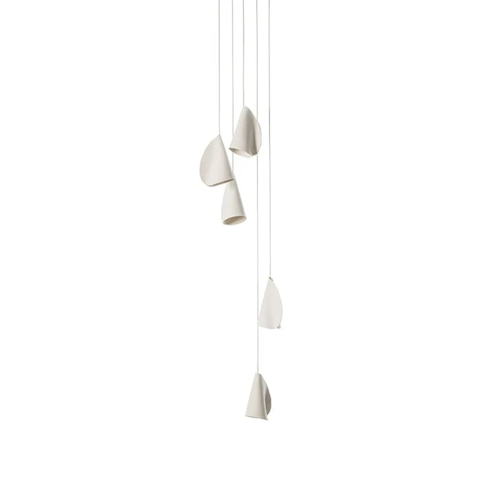 Single Light Porcelain Cone Pendant Studio Product Shot