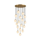 Cascading Alabaster Orb Light