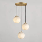 Cascading Alabaster Orb Light