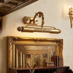 Castello Ornate Brass Picture Light